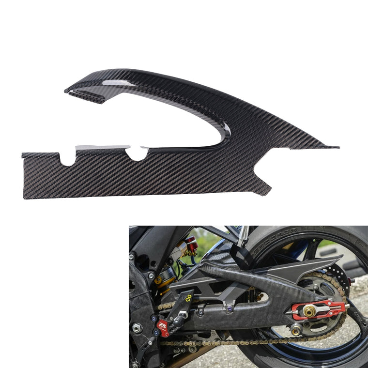 NT FAIRING Real 3K Carbon Fiber Swingarm Cover for Suzuki 2011-2027 GSXR 600/750, Glossy 2x2 Twill Weave