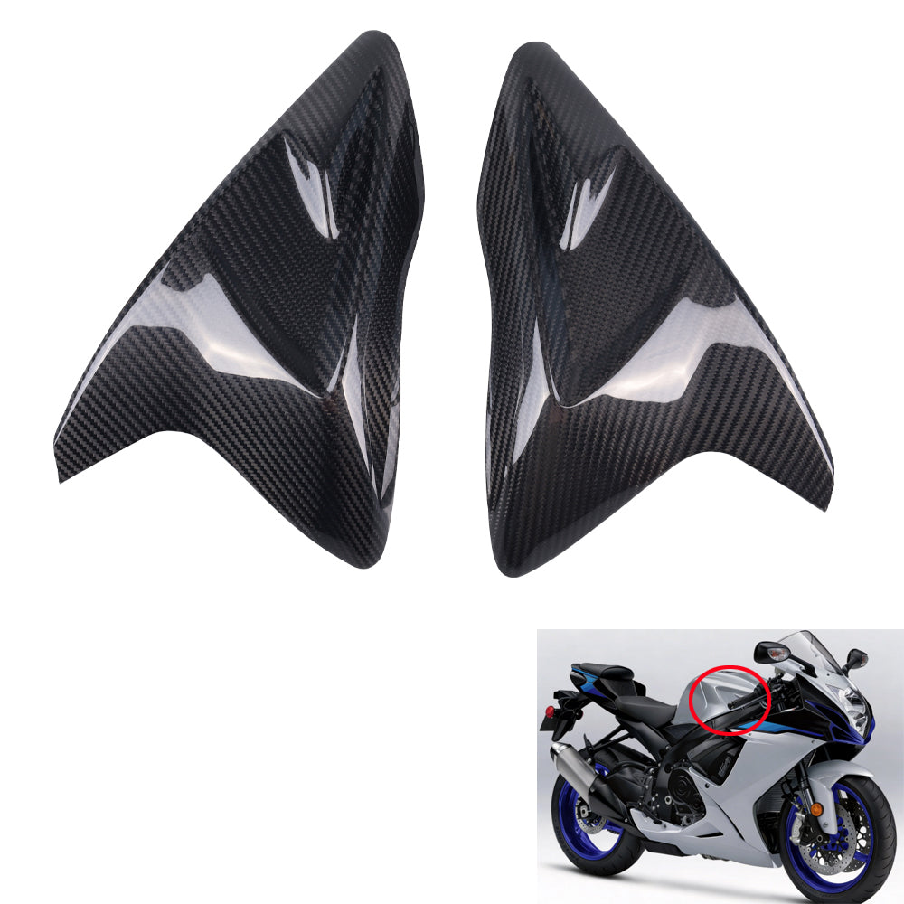 NT FAIRING Real 3K Carbon Fiber Tank Cowl Covers for Suzuki 2011-2027 GSXR 600/750, Glossy 2x2 Twill Weave