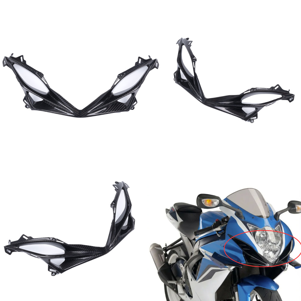 NT FAIRING Real 3K Carbon Fiber Air Vent for Suzuki 2011-2027 GSXR 600/750, Glossy 2x2 Twill Weave