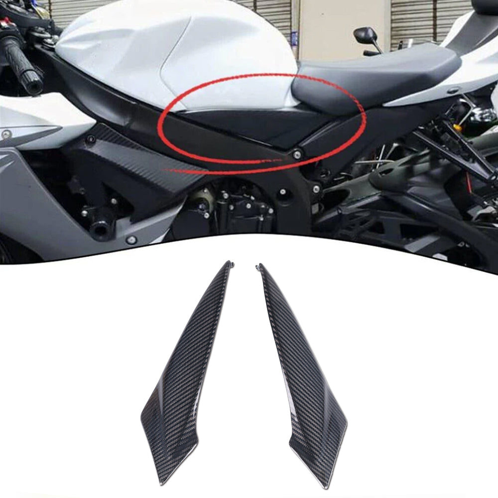 NT FAIRING Real 3K Carbon Fiber Tank Side Panels for Suzuki 2011-2027 GSXR 600/750, Glossy 2x2 Twill Weave
