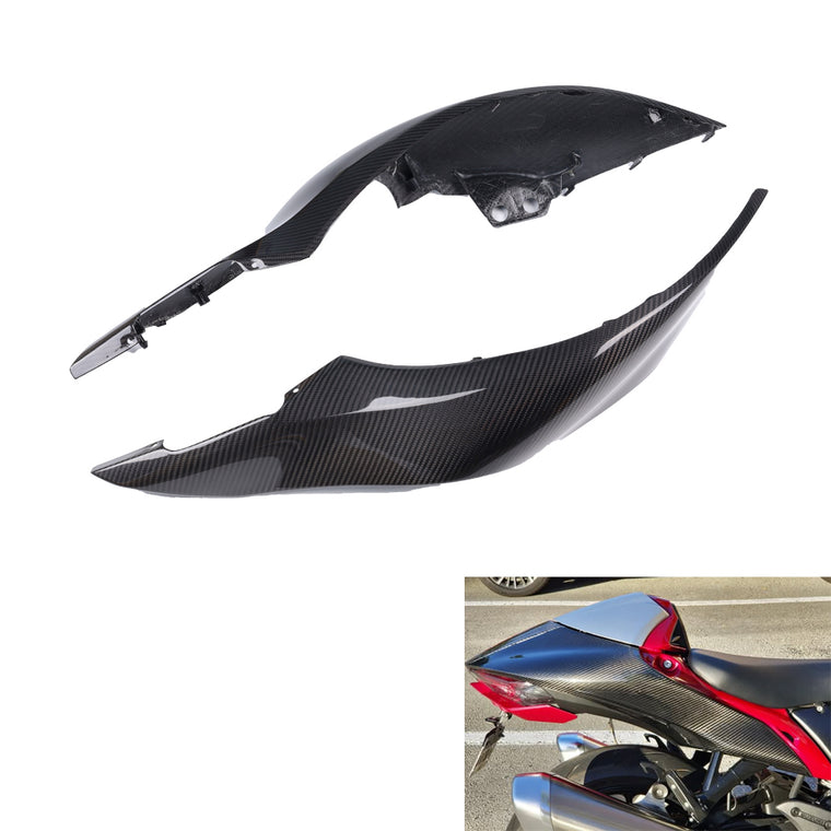 NT FAIRING Real 3K Carbon Fiber Tail Fairings for Suzuki 2021-2026 Gen3 Hayabusa, Glossy 2x2 Twill Weave