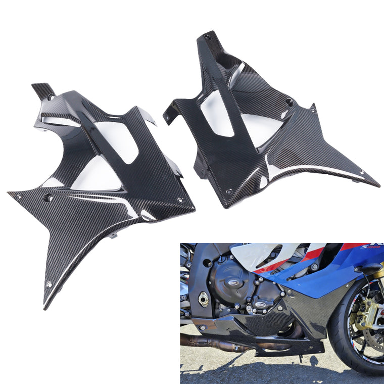 NT FAIRING Real 3K Carbon Fiber Belly Pan for BMW 2009-2014 S1000RR, Glossy 2x2 Twill Weave