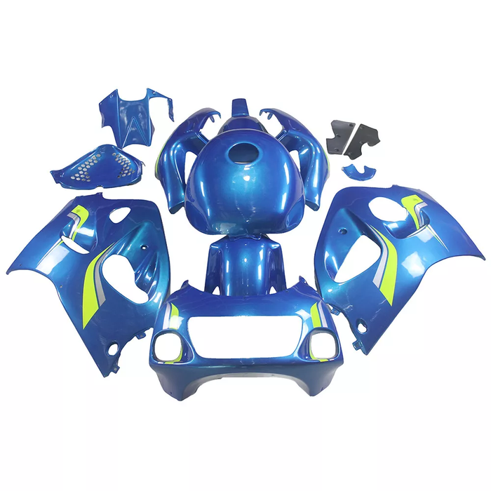 US STOCK NT Fairing Fit for Suzuki 1996-1999 GSXR600/750 SRAD w/ Tank Cover Blue Green U012 Available in CA