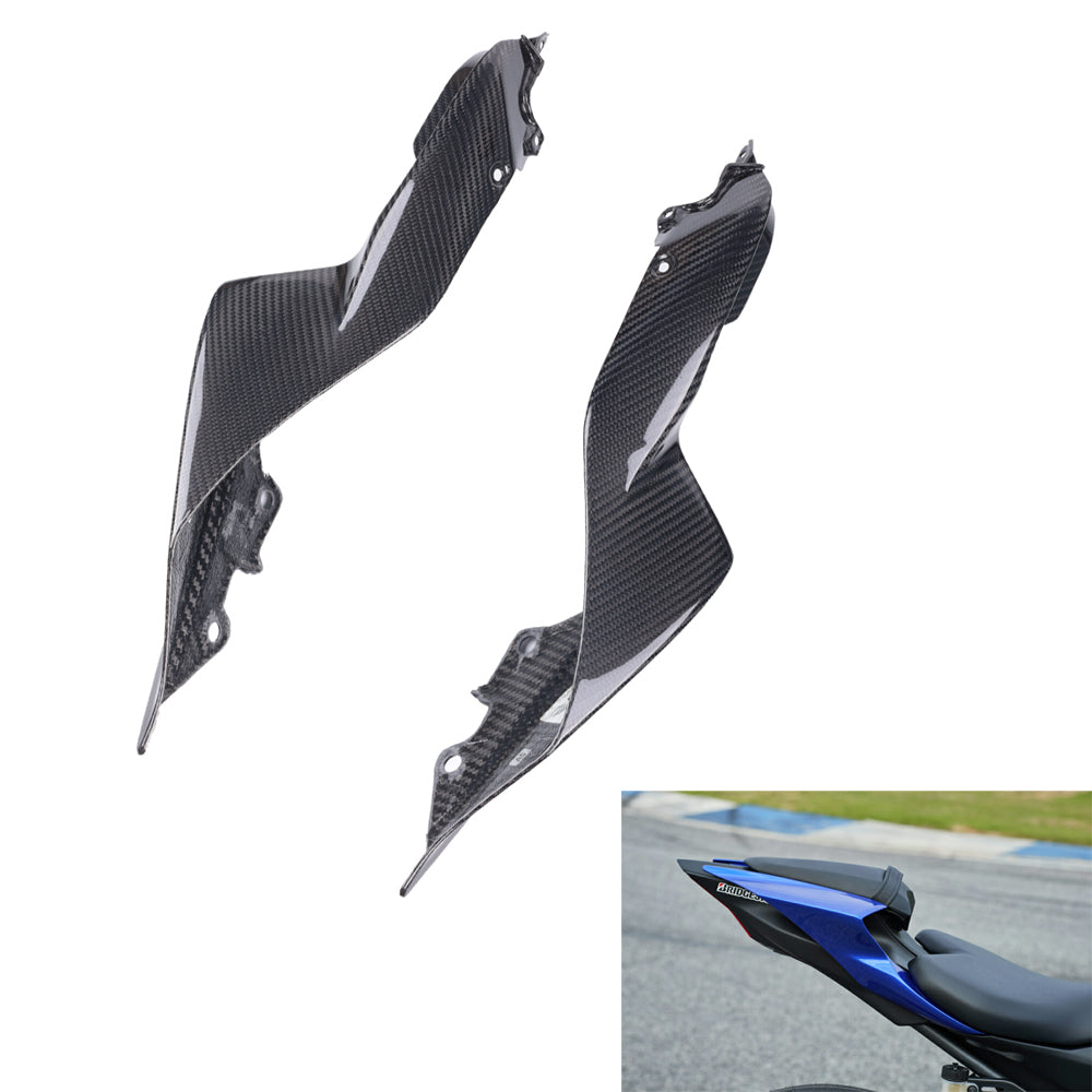 NT FAIRING Real 3K Carbon Fiber Tail Side Fairing for Yamaha 2022-2026 YZF R7, Glossy 2x2 Twill Weave
