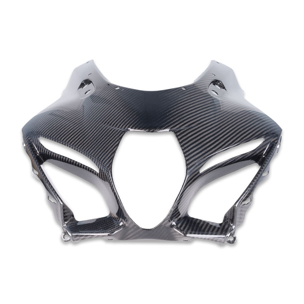 NT FAIRING Real 3K Carbon Fiber Front Fairing Nose for Suzuki 2017-2026 GSXR 1000, Glossy 2x2 Twill Weave