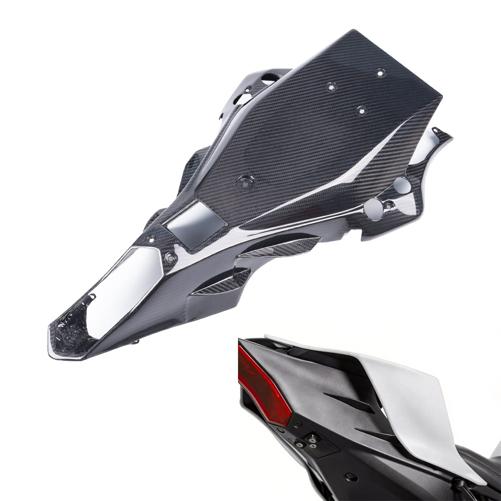 NT FAIRING Real 3K Carbon Fiber Undertray for Yamaha 2017-2024 YZF R6, Glossy 2x2 Twill Weave