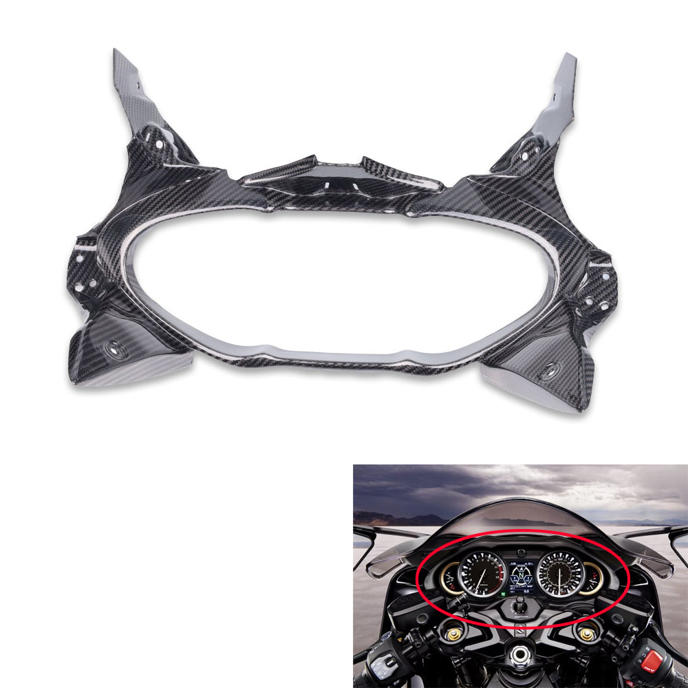 NT FAIRING Real 3K Carbon Fiber Ignition Instrument Cover for Suzuki 2021-2026 Gen3 Hayabusa, Glossy 2x2 Twill Weave