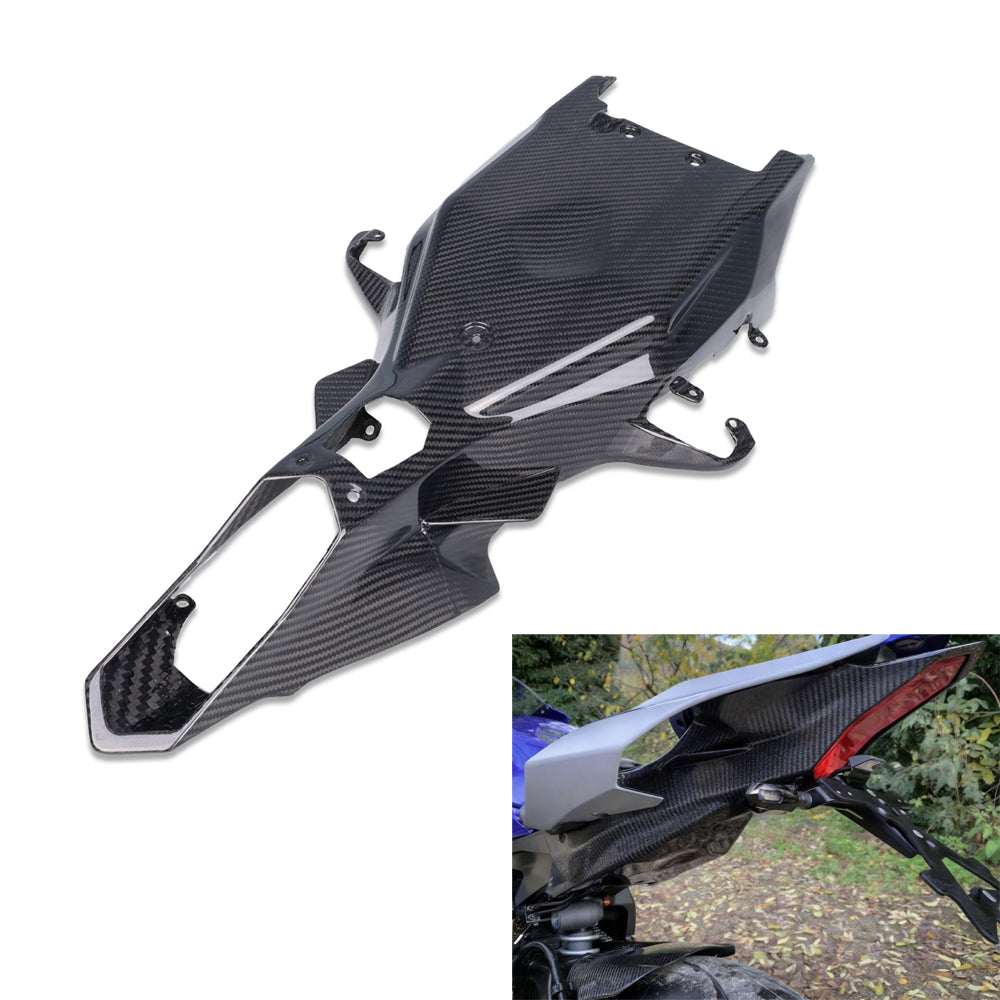 NT FAIRING Real 3K Carbon Fiber Under Tail for Yamaha 2015-2026 R1 R1M R1S, Glossy 2x2 Twill Weave