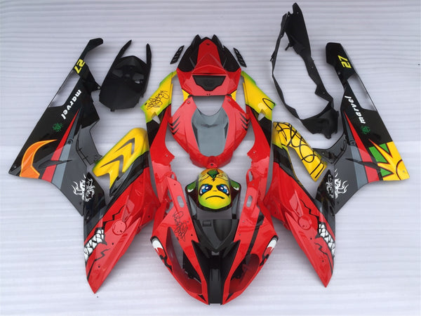 NT Fairing kit Fit for 2015-2016 S1000RR Red Shark Teeth  Injection Mold a03