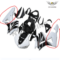 Aftermarket ABS Plastic Right and Left Lower Fairings Fit for 2013-2020 CBR600RR Glossy White