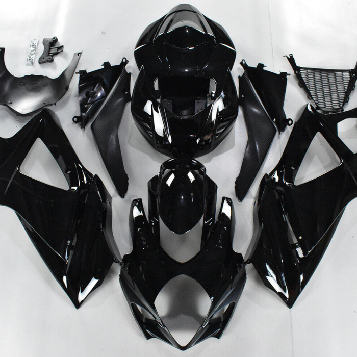 NT Injection ABS Plastic Fairing Kit Fit for  2007-2008 GSXR 1000 Glossy Black N045
