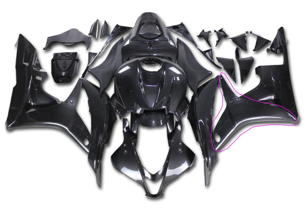 NT Injection Mold Plastic Mid Side Fairing fit for CBR600RR 2007-2008 Carbon Fiber Look