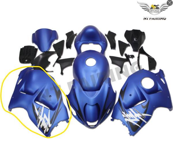 NT Aftermarket Injection ABS Plastic Right Side Fairing Fit for GSXR 1300 Hayabusa 1997-2007 Blue