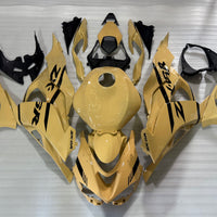 NT Aftermarket Injection ABS Plastic Fairing Fit for Ninja ZX6R 636 2024-2025 Champagne Gold Black T091