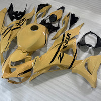 NT Aftermarket Injection ABS Plastic Fairing Fit for Ninja ZX6R 636 2024-2025 Champagne Gold Black T091