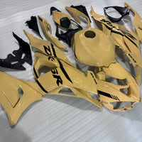 NT Aftermarket Injection ABS Plastic Fairing Fit for Ninja ZX6R 636 2024-2025 Champagne Gold Black T091