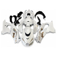 NT Aftermarket ABS Plastic Injection Fairing Kit Fit for Ninja ZX10R 2021-2025 White Gold T054