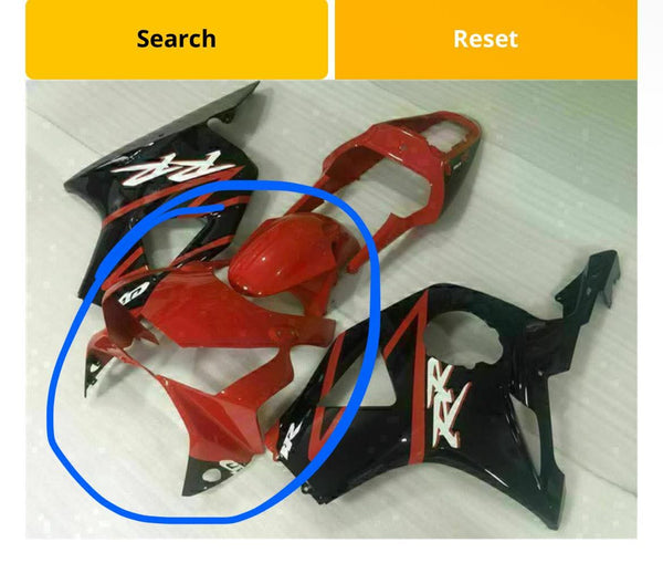 Red Black Injection Fairing Kit Fit for Honda 2002 2003 CBR954RR 900RR Nose Fairing and Front Fender
