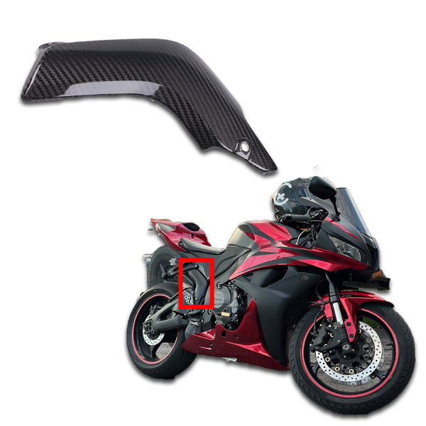 NT 2007-2022 CBR600RR 100% Carbon Fiber Exhaust Pipe Heat Shield Cover Fairing Cowl