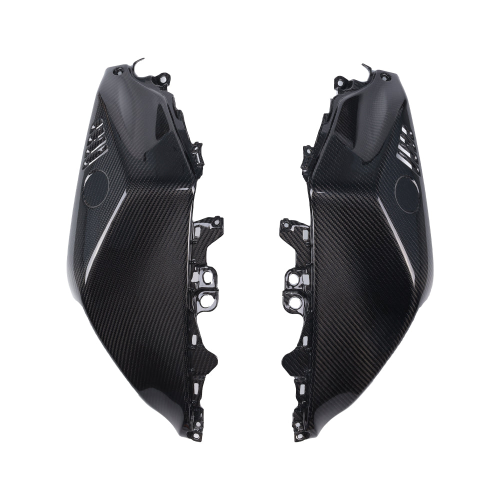 NT Real 100% Carbon Fiber Side Tank Cover for Yamaha 2022-2023-2024-2025 YZF R7