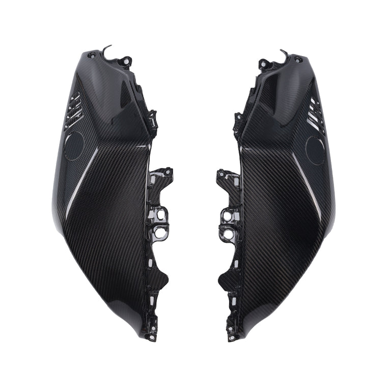 NT Real 100% Carbon Fiber Side Tank Cover for Yamaha 2022-2023-2024-2025 YZF R7