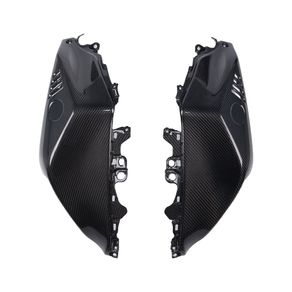 NT Real 100% Carbon Fiber Side Tank Cover for Yamaha 2022-2023-2024-2025 YZF R7