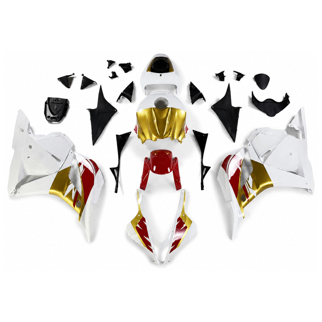 NT Fairing Fit for Honda 2009-2012 CBR600RR N094- Gold Red White | ABS Injection - 1