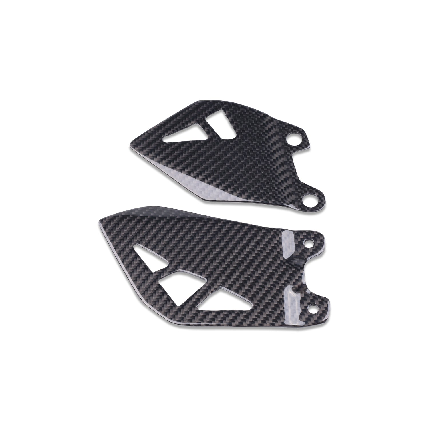 NT 2011-2015 Kawasaki Ninja ZX-10R Heel Plates - 100% Carbon Fiber