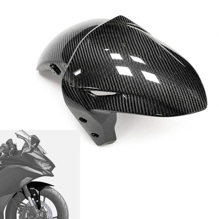 NT Carbon Fiber Front Fender Fit for Kawasaki Ninja 2023-2025 ZX4R ZX4RR ZX25R