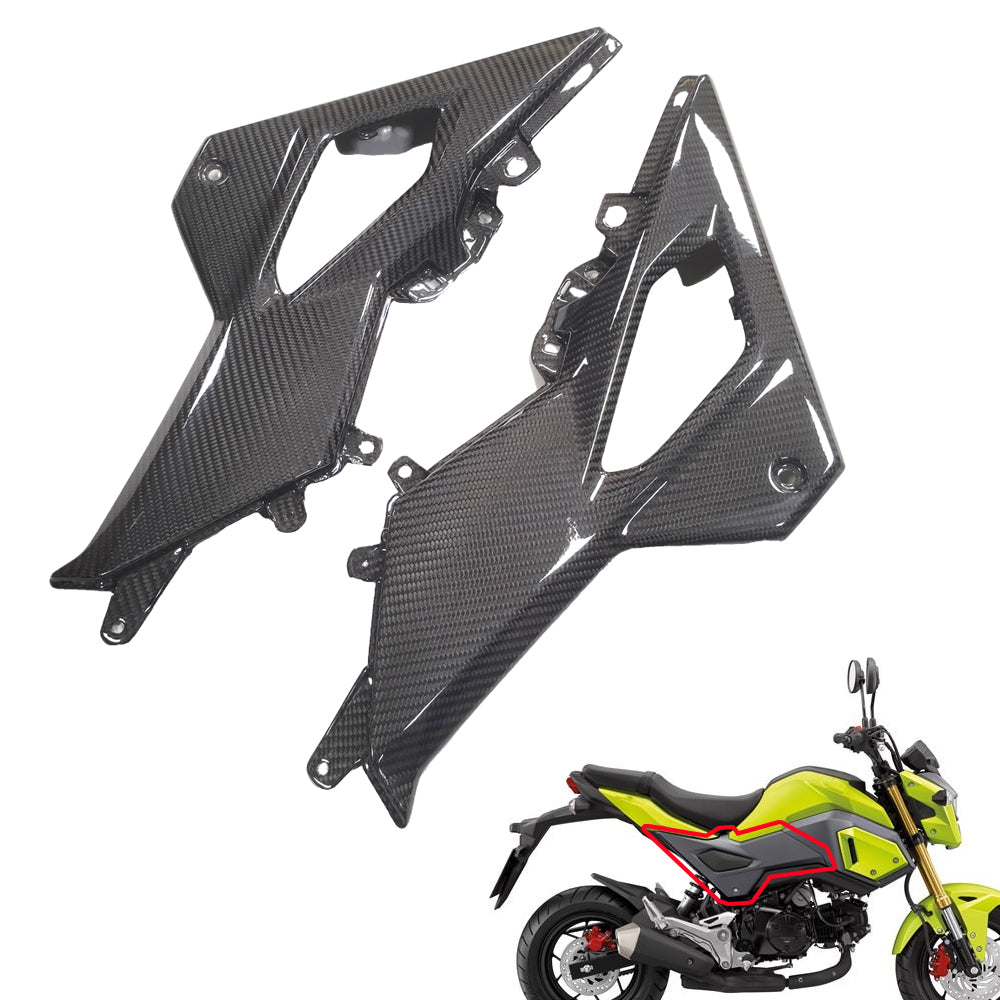 NT Real Carbon Fiber Under Seat Side Panels Fit for 2017-2020 Honda Grom MSX125