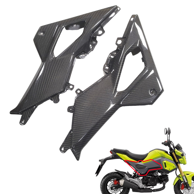 NT Real Carbon Fiber Under Seat Side Panels Fit for 2017-2020 Honda Grom MSX125