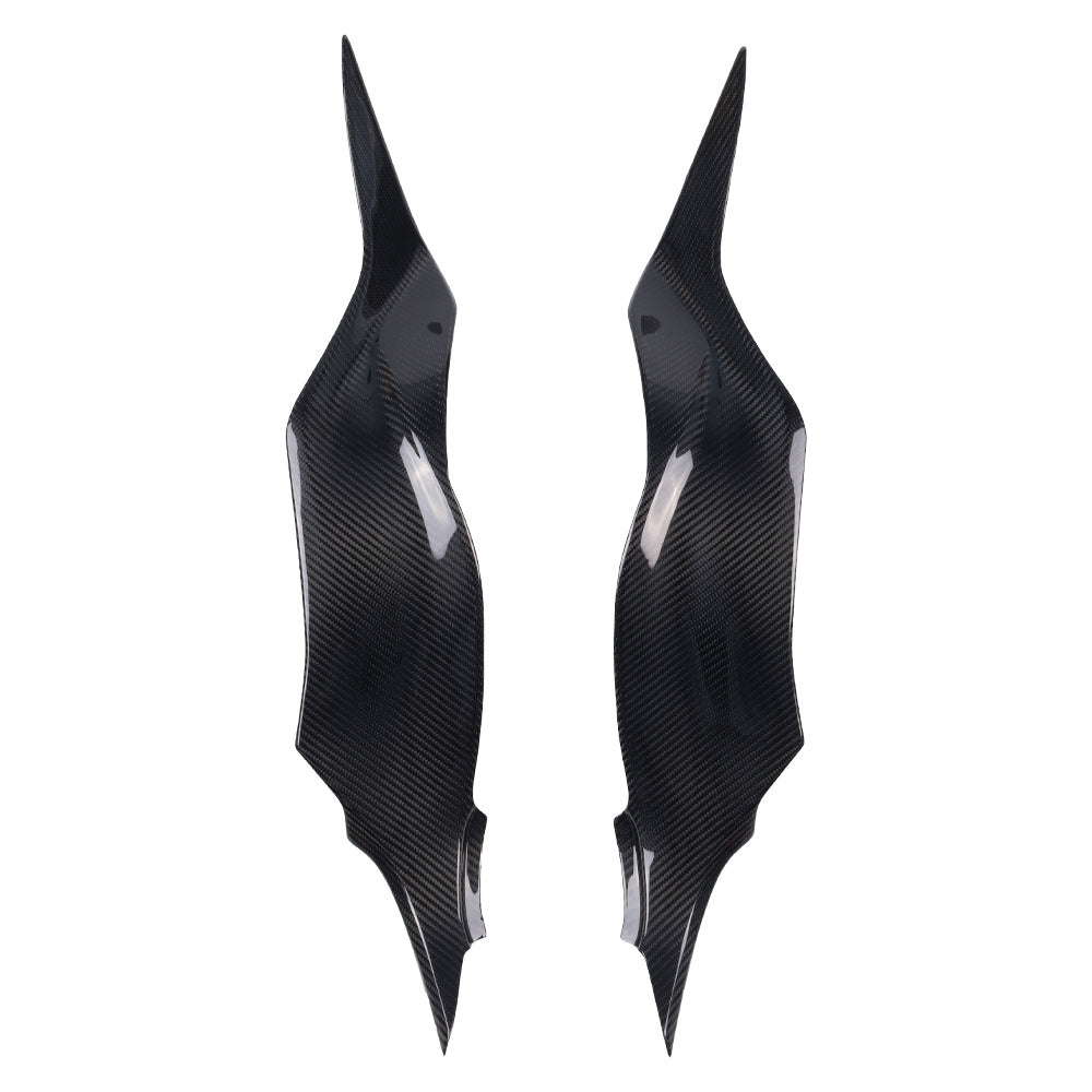NT FAIRING Real 3K Carbon Fiber Side Tank Cover for Kawasaki Ninja 2019-2026 ZX6R ZX-6R 636, Glossy 2x2 Twill Weave