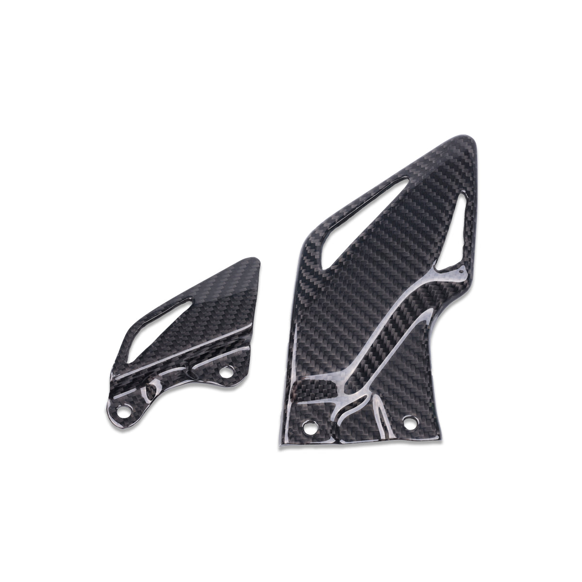 NT 2008-2026 Honda CBR1000RR Heel Plates - 100% Carbon Fiber 2009 2010 2011 2012