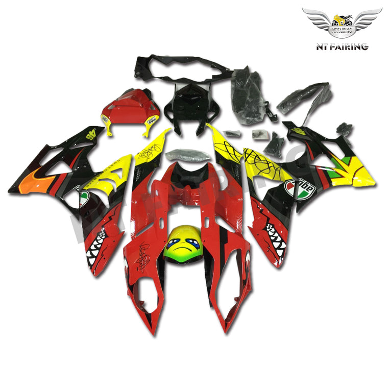 NT Fairing Fit for BMW 2009-2014 S1000RR A09- Red Shark Teeth | ABS Injection
