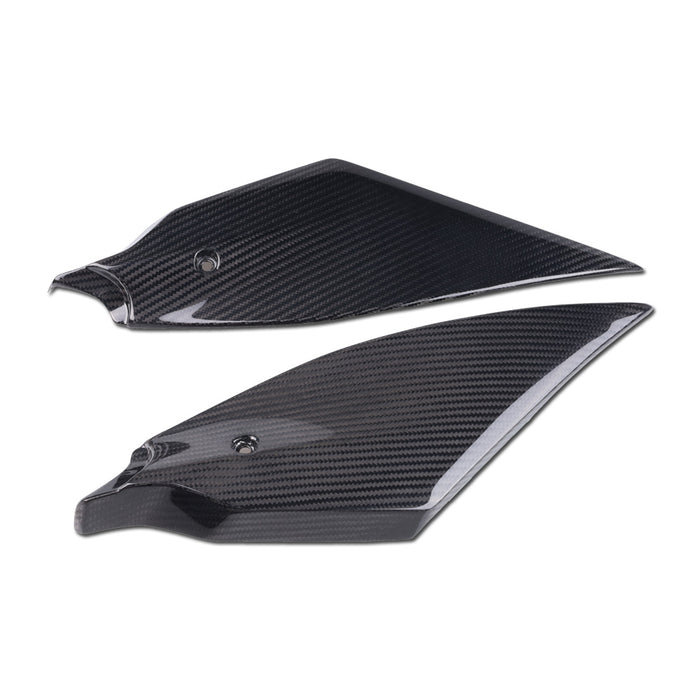 2017-2020 Yamaha YZF R6 100% Carbon Fiber Gas Tank Side Trim Panels Fairing Twill