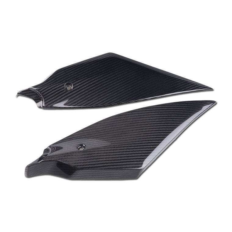 2017-2020 Yamaha YZF R6 100% Carbon Fiber Gas Tank Side Trim Panels Fairing Twill