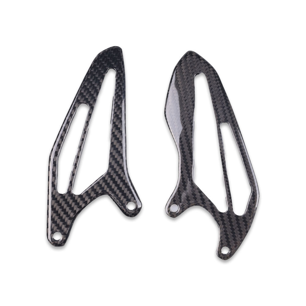 100% Carbon Fiber 2022-2023 Yamaha R7 Rear Heel Plates - 100% Carbon Fiber NT01