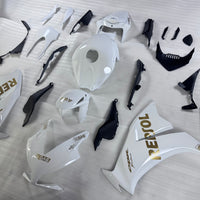 NT Aftermarket Injection ABS Plastic Fairing Fit for CBR1000RR 2012-2016 White With Gold Repsol Decal N094