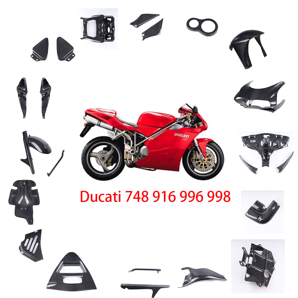 NT 100% Real 3K Twill Carbon Fiber Pieces for Ducati 748 916 996 998