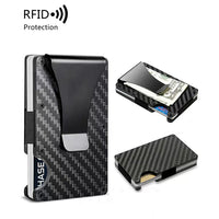 Carbon Fiber Minimalist Wallet with RFID Blocking