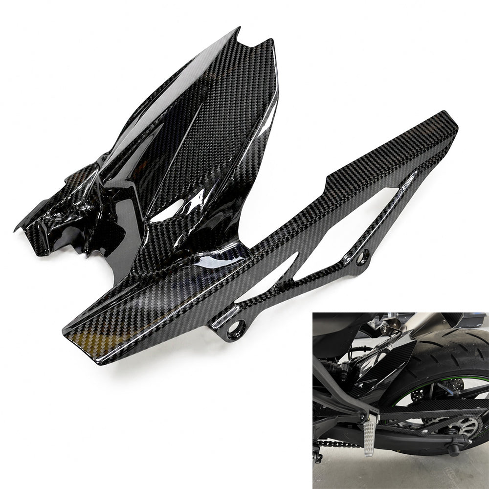 NT Carbon Fiber Rear Hugger Fit for Kawasaki Ninja 2023-2025 ZX4R ZX4RR ZX25R