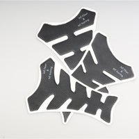 3PC 3D Vinyl Carbon Fiber Look Pro Fuel/Gas Tank Pad Motorcycle/Bike Protector