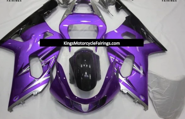 Custom Injection Molding Fairing Kit Fit for  2001-2003 GSXR 600 750 w/ Tank Cover and Rear Seat Cowl