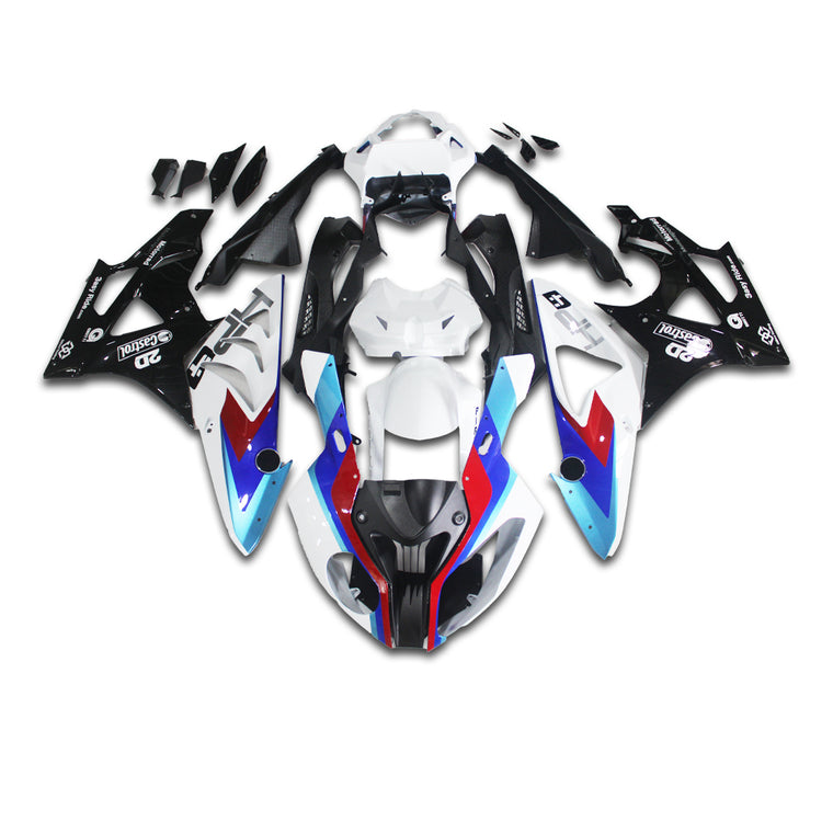 NT Fairing Fit for BMW 2009-2014 S1000RR A044- White Black | ABS Injection