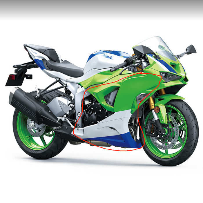 NT Aftermarket Injection ABS Plastic side Fairing Fit for ZX6R 636 2024-2025 40th edition