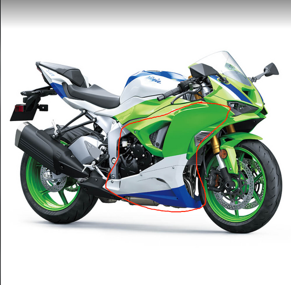 NT Aftermarket Injection ABS Plastic side Fairing Fit for ZX6R 636 2024-2025 40th edition