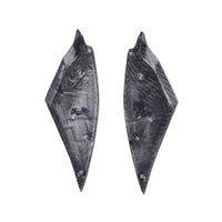 2017-2020 Yamaha YZF R6 100% Carbon Fiber Gas Tank Side Trim Panels Fairing Twill