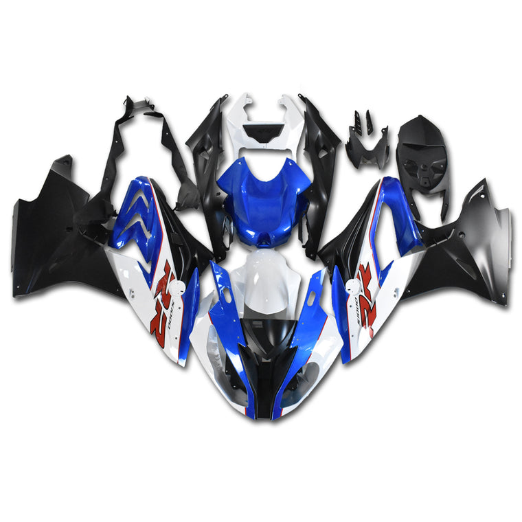 NT Fairing Fit for BMW 2017-2018 S1000RR A004- White Blue | ABS Injection
