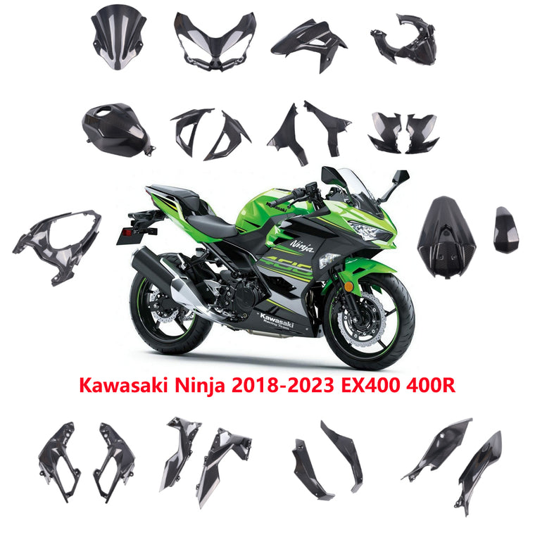 NT 100% Real 3K Twill Carbon Fiber Piece for Kawasaki Ninja 18-23 EX400 400R