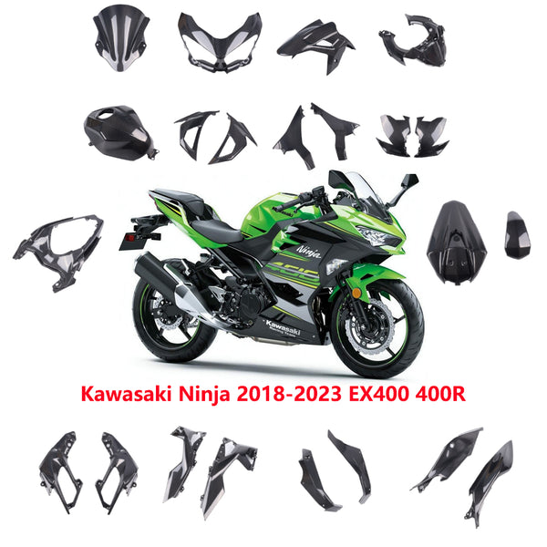 NT 100% Real 3K Twill Carbon Fiber Piece for Kawasaki Ninja 18-23 EX400 400R